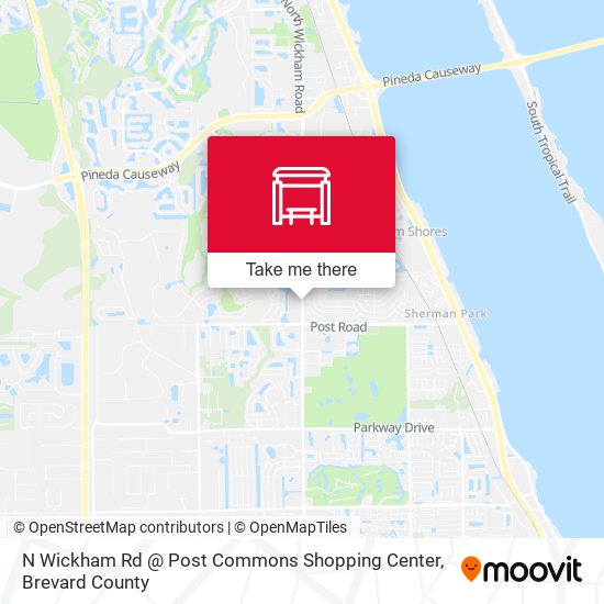 N Wickham Rd @ Post Commons Shopping Center map