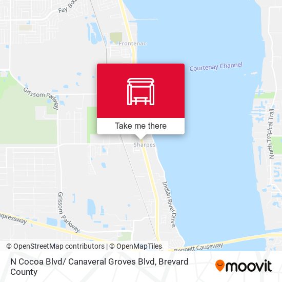 Mapa de N Cocoa Blvd/ Canaveral Groves Blvd