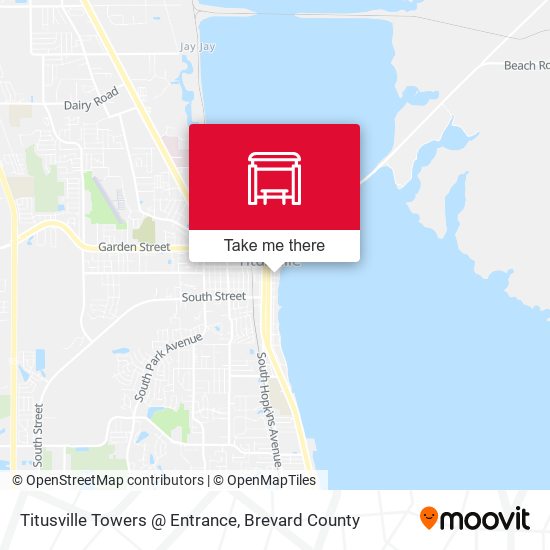 Titusville Towers @ Entrance map