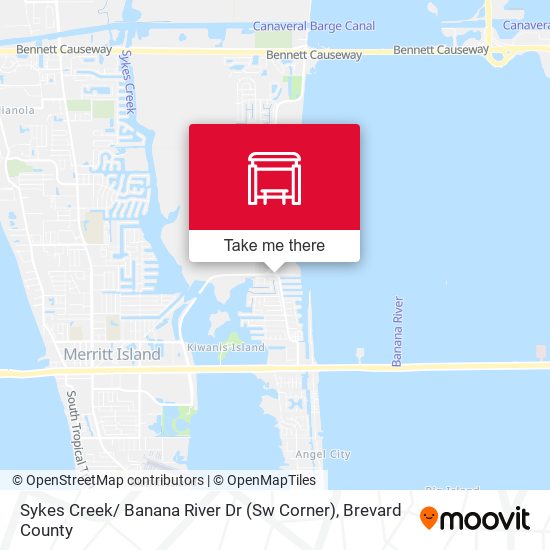 Sykes Creek/ Banana River Dr (Sw Corner) map