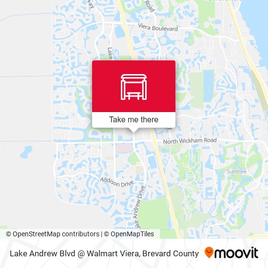 Lake Andrew Blvd @ Walmart Viera map