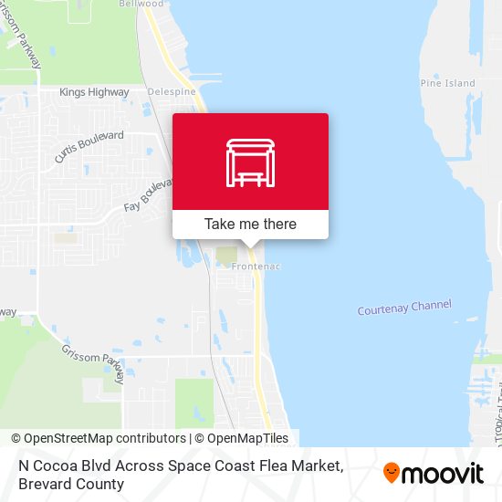 N Cocoa Blvd Across Space Coast Flea Market map