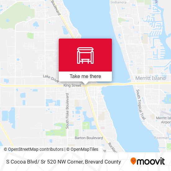 Mapa de S Cocoa Blvd/ Sr 520 NW Corner