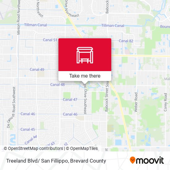 Treeland Blvd/ San Fillippo map