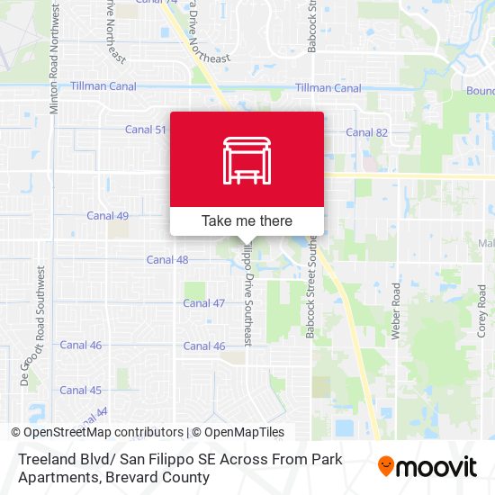 Treeland Blvd/ San Filippo SE Across From Park Apartments map