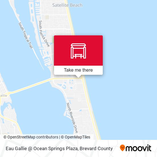 Mapa de Eau Gallie @ Ocean Springs Plaza