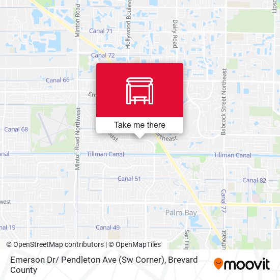 Emerson Dr/ Pendleton Ave (Sw Corner) map