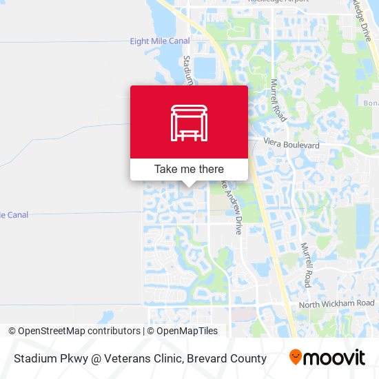 Stadium Pkwy @ Veterans Clinic map