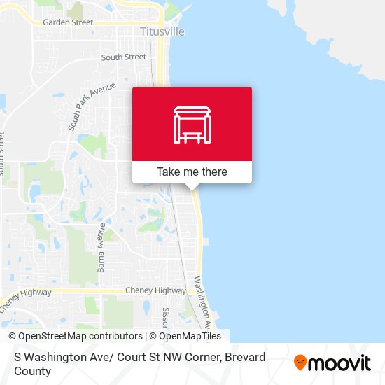 Mapa de S Washington Ave/ Court St NW Corner
