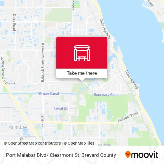 Port Malabar Blvd/ Clearmont St map