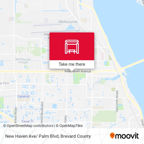 New Haven Ave/ Palm Blvd map