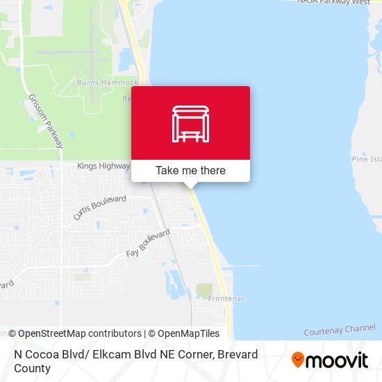 Mapa de N Cocoa Blvd/ Elkcam Blvd NE Corner