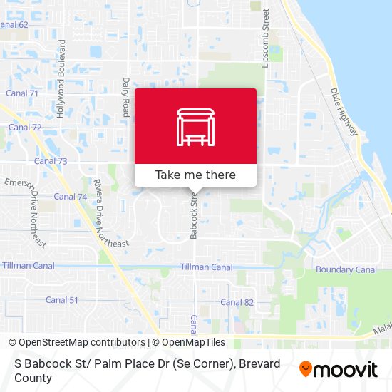 Mapa de S Babcock St/ Palm Place Dr (Se Corner)