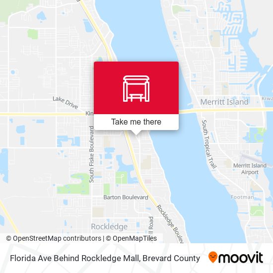 Mapa de Florida Ave Behind Rockledge Mall
