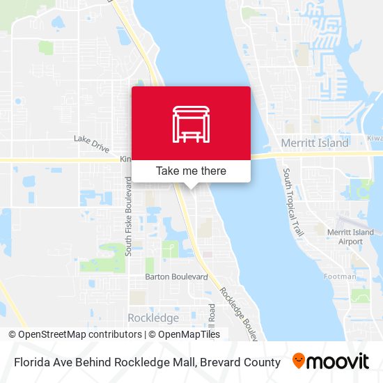 Florida Ave Behind Rockledge Mall map