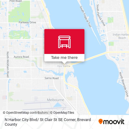 Mapa de N Harbor City Blvd/ St Clair St SE Corner