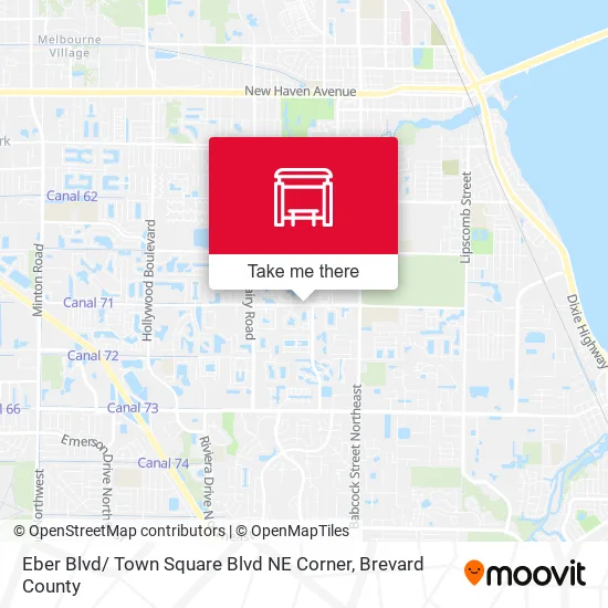 Eber Blvd/ Town Square Blvd NE Corner map