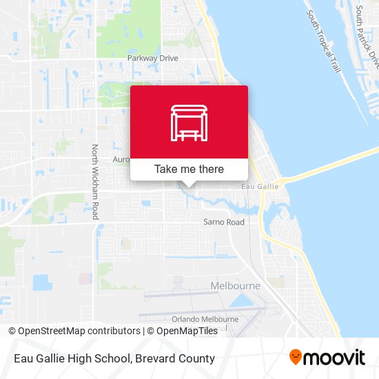 Mapa de Eau Gallie High School