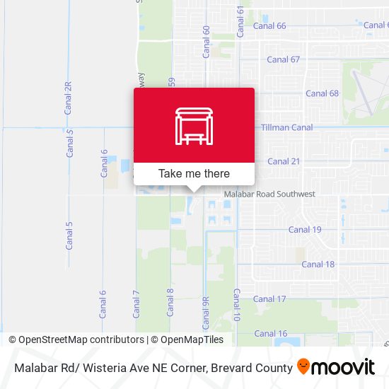 Malabar Rd/ Wisteria Ave NE Corner map