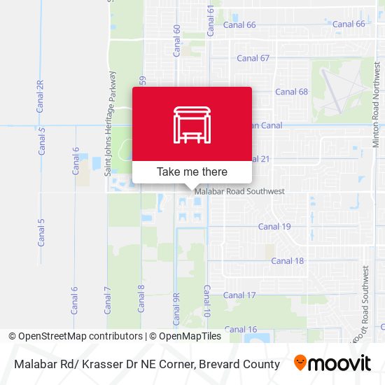 Malabar Rd/ Krasser Dr NE Corner map