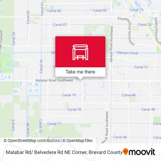 Malabar Rd/ Belvedere Rd NE Corner map