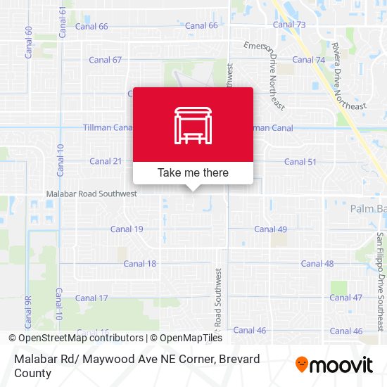 Mapa de Malabar Rd/ Maywood Ave NE Corner