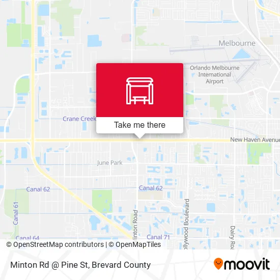 Minton Rd @ Pine St map