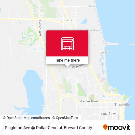 Singleton Ave @ Dollar General map