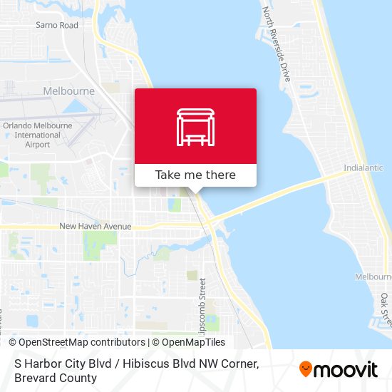 S Harbor City Blvd / Hibiscus Blvd NW Corner map