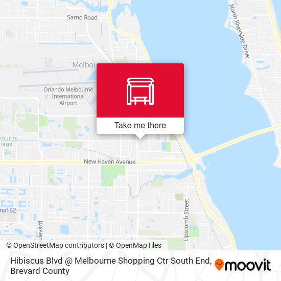 Mapa de Hibiscus Blvd @ Melbourne Shopping Ctr South End