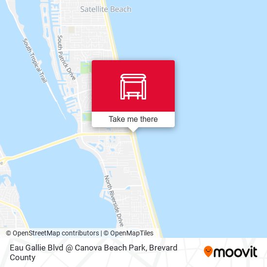 Eau Gallie Blvd @ Canova Beach Park map