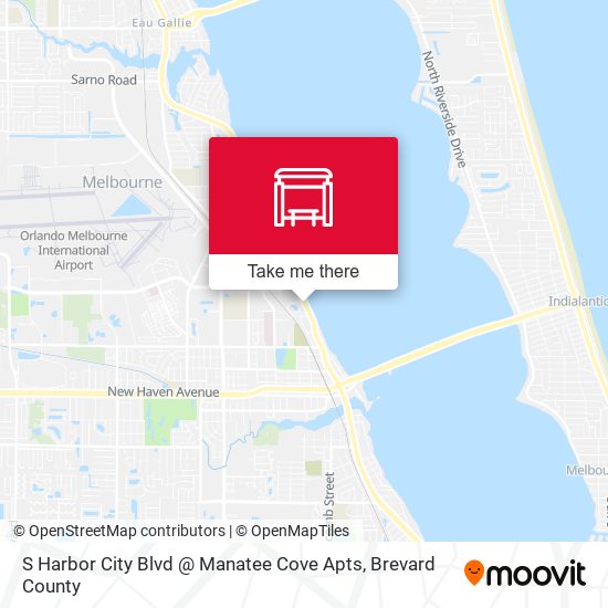 S Harbor City Blvd @ Manatee Cove Apts map