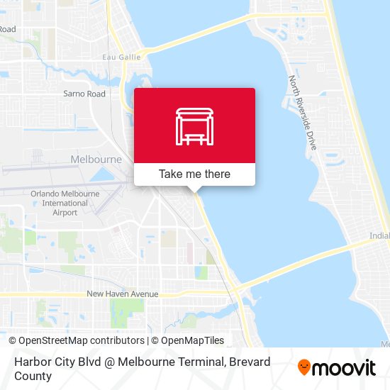 Mapa de Harbor City Blvd @ Melbourne Terminal