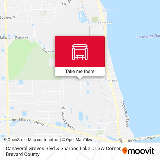 Mapa de Canaveral Groves Blvd & Sharpes Lake Dr SW Corner