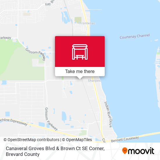 Canaveral Groves Blvd & Brown Ct SE Corner map