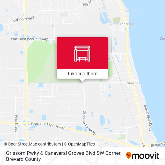 Grissom Pwky & Canaveral Groves Blvd SW Corner map