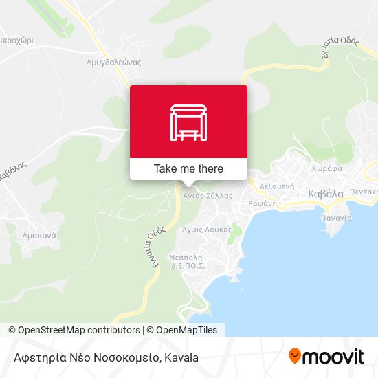 Αφετηρία Νέο Νοσοκομείο map