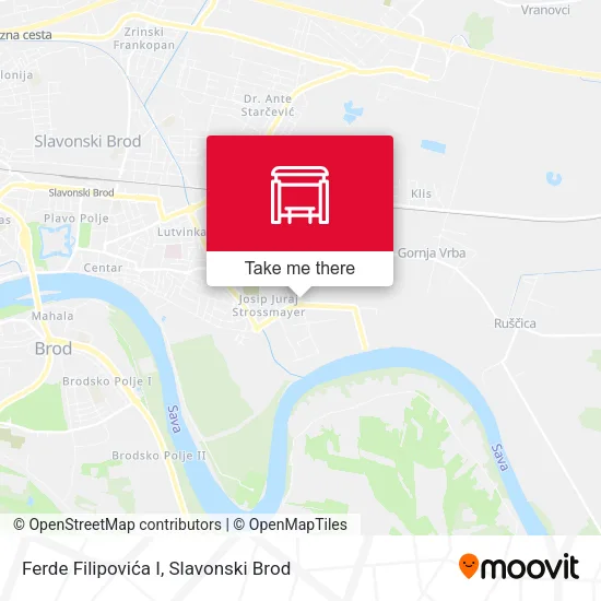 Ferde Filipovića I map