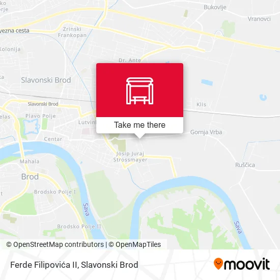 Ferde Filipovića II map