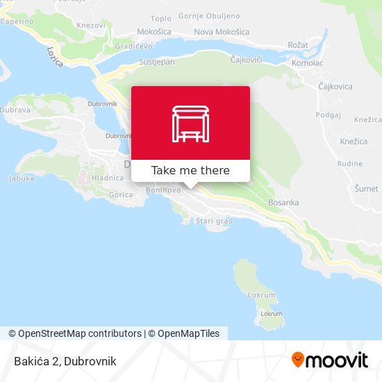 Bakića 2 map