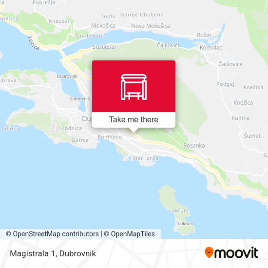 Magistrala 1 map