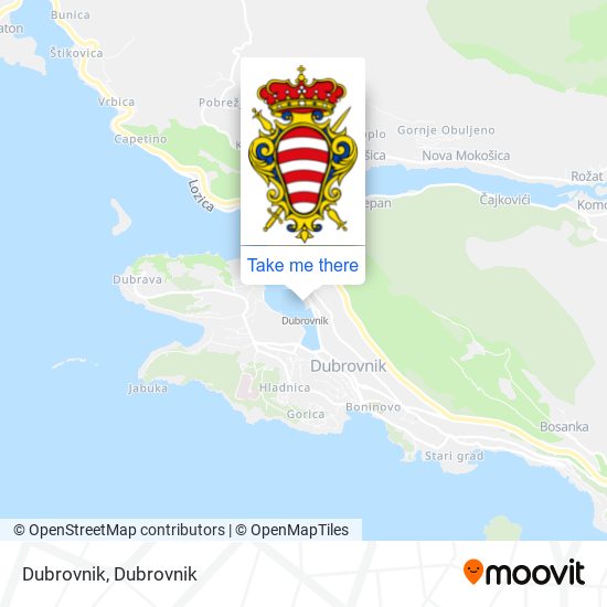 Dubrovnik map