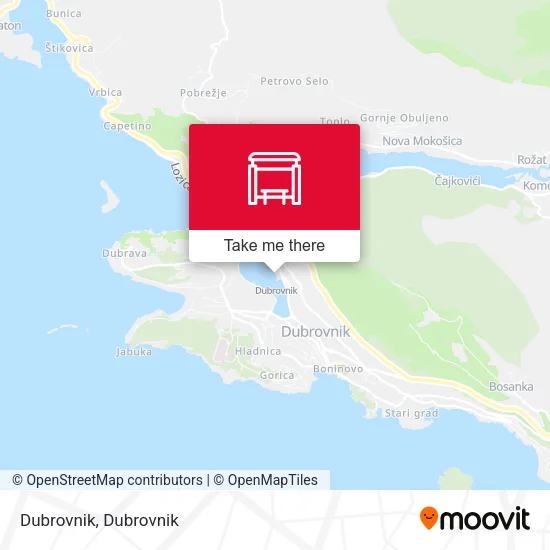 Dubrovnik map
