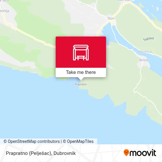 Prapratno (Pelješac) map