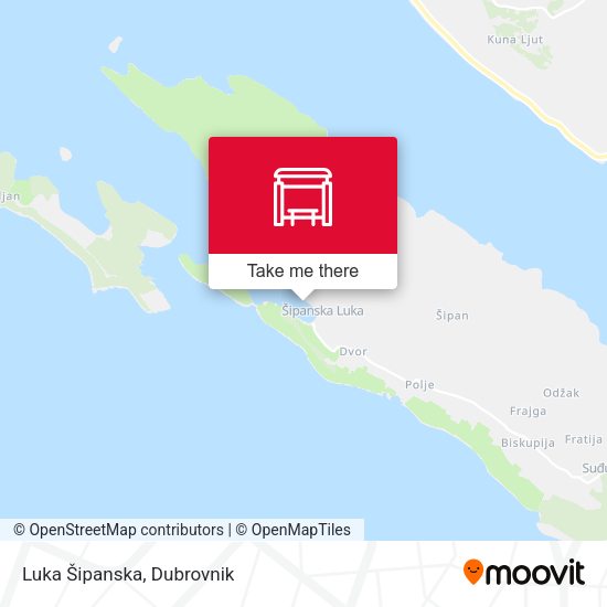 Luka Šipanska map