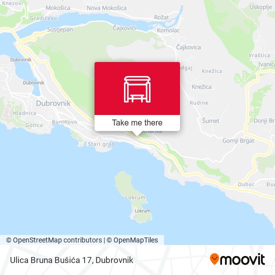 Ulica Bruna Bušića 17 map