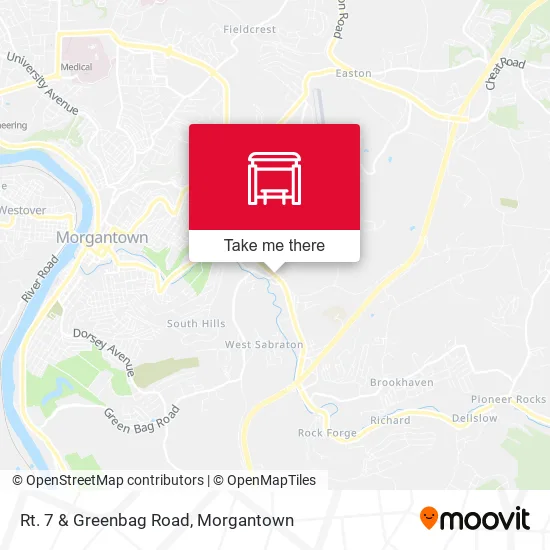 Rt. 7 & Greenbag Road map