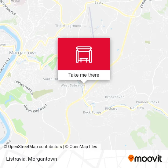 Listravia map