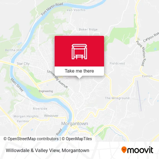 Willowdale & Valley View map