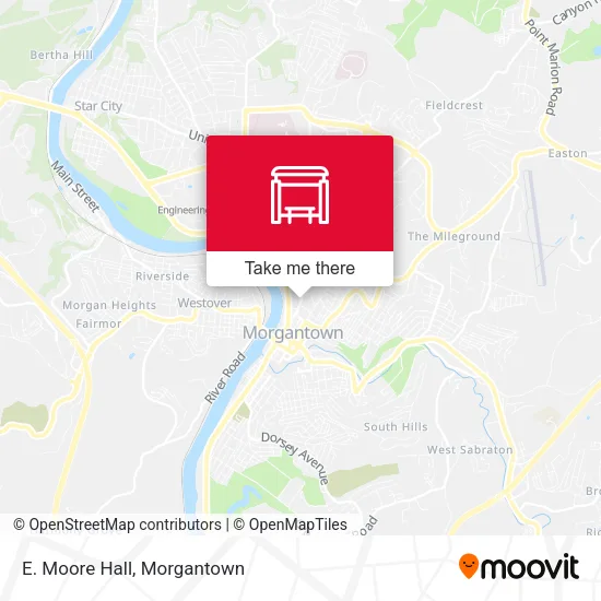 E. Moore Hall map